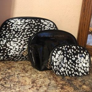 Adrienne Vittadini Studio Cosmetic 3 Pc Bag Set